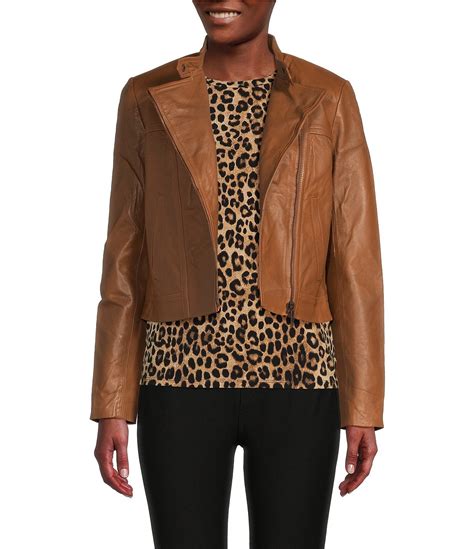 michael kors lamb leather jacket|michael kors bomber jacket women's.